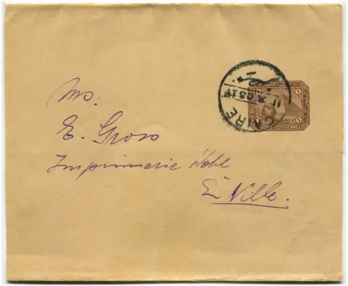 ÄGYPTEN ÄGYPTEN, ZEITUNGSUMSCHLAG, 1 MILLIEME, ANNUL CAIRE, 1905 m
