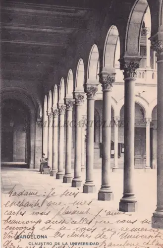 SPANIEN - Barcelona - Claustro de la Universidad 1904