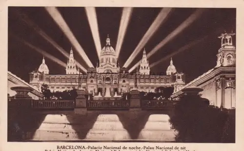 SPANIEN - Barcelona - Palacio Nacional de Noche