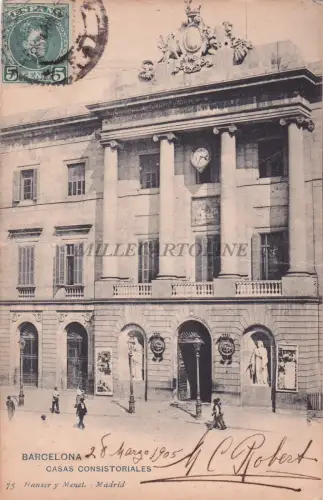 SPANIEN - Barcelona - Casas Consistoriales 1905