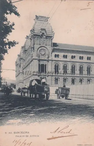 SPANIEN - Barcelona - Justizpalast 1905