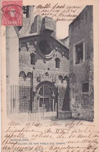 SPANIEN - Barcelona - Iglesia de San Pablo del Campo 1904