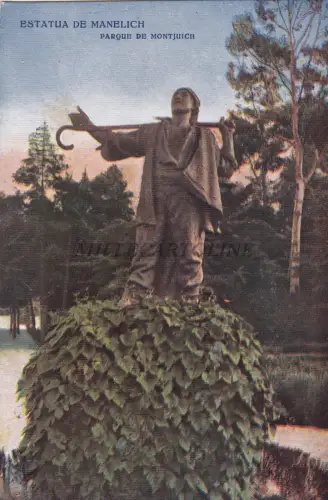 SPANIEN - Barcelona - Statua de Manelich - Montjuich - Ed.Victoria N.Coll Salieti