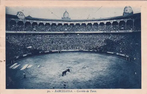 SPANIEN - Barcelona - Corrida de Toros 1936