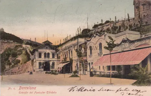 SPANIEN - Barcelona - Estacion del Funicolar Tibidabo