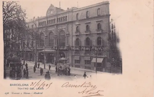 SPANIEN - Barcelona - Teatro del Liceo 1905