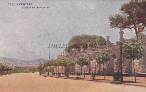 SPANIEN - Barcelona - Paseo Central - Montjuich - Ed.Victoria N.Coll Salieti