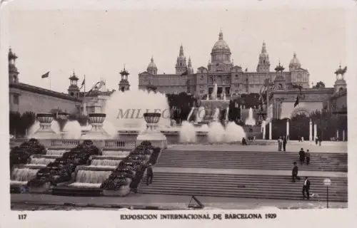 SPANIEN - Barcelona - Internationale Ausstellung 1929 - Foto Postkarte