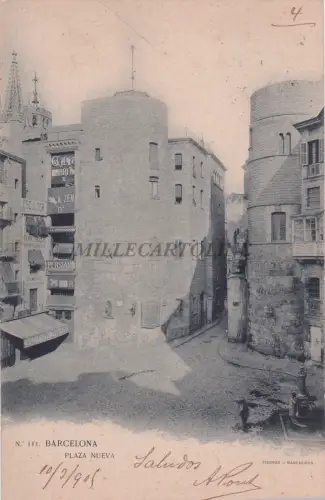 SPANIEN - Barcelona - Plaza Nueva 1905