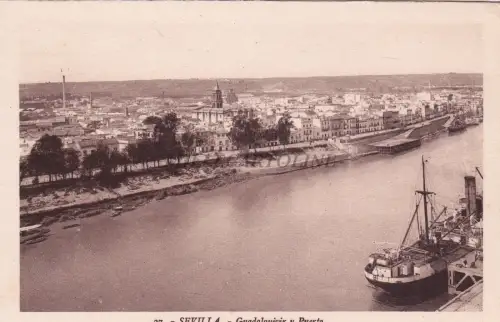 SPANIEN - Sevilla - Guadalquivir und Hafen