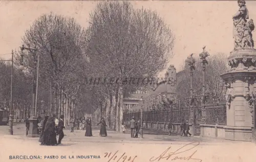 SPANIEN - Barcelona - Paseo de la Industria 1905