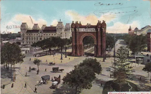 SPANIEN - Barcelona - Arc de Triompho 1909