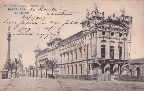 SPANIEN - Barcelona - La Aduana 1905