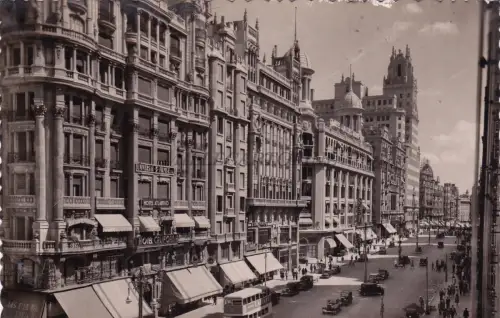 SPANIEN - Madrid - Avenida de José Antonio - Foto Postkarte