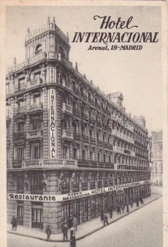 SPANIEN - Madrid - Hotel Internacional 1953