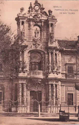 SPANIEN - Sevilla - Portada del Palacio de San Telmo