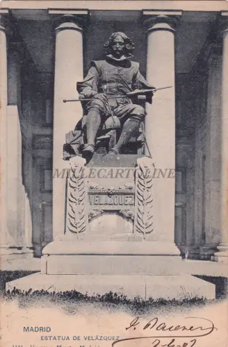 SPANIEN - Madrid - Statue de Velasquez 1907