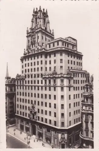 SPANIEN - Madrid - Palacio de la Telefonica - Foto Postkarte 1949