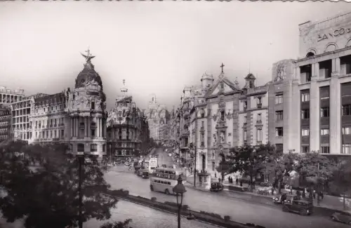 SPANIEN - Madrid - Iglesia de San José y El Fenix - Foto Postkarte 1964