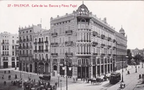 SPANIEN - Valencia - Calle de las Barcas y Perez Pujol