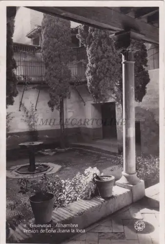SPANIEN - Granada - Alhambra - Gefängnis Doña Juana la Loca - Foto Postkarte