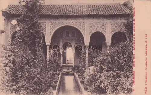 SPANIEN - Granada - Generalife - Eintritt in die Porträtgalerie