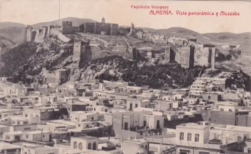 SPANIEN - Almeria - Panoramablick und Alcazaba 1912