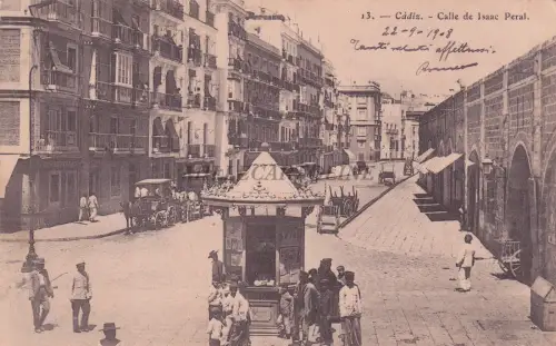 SPANIEN - Cadiz - Calle de Isaac Peral 1908