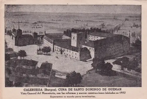 SPANIEN - Caleruga, Cuna de Santo Domingo de Guzman - Gesamtansicht des Klosters