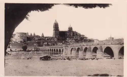 SPANIEN - Salamanca - Teilansicht - Foto Postkarte 1949