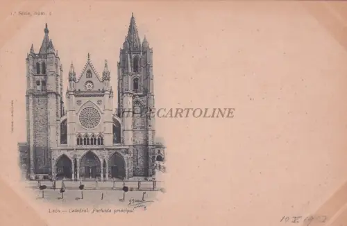SPANIEN - Leon - Kathedrale - Hauptfassade