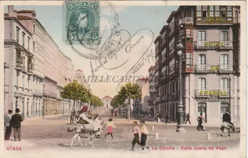 SPANIEN - La Coruña - Calle Juana de Vega 1907