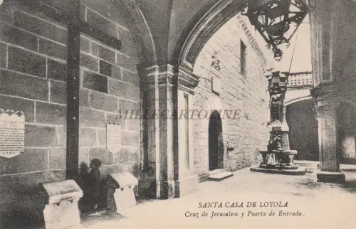 SPANIEN - Santa Casa de Loyola - Jerusalem Cruz und Eingangstor