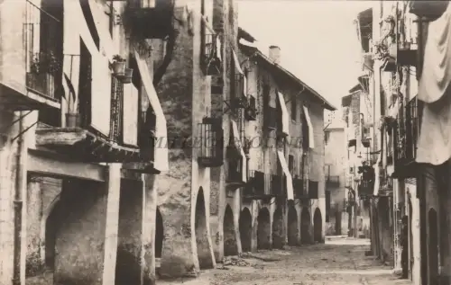 SPANIEN - Seo de Urgel - Calle de Santa Maria - Foto Postkarte 1956