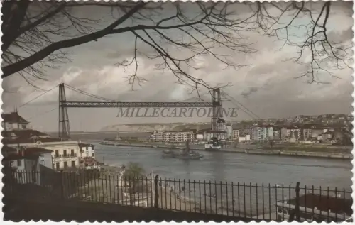 SPANIEN - Portugalete - Puente de Vizcaya - Foto Postkarte 1955