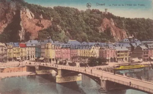 BELGIEN - Dinant - Le Pont vu de l'Hotel des Postes