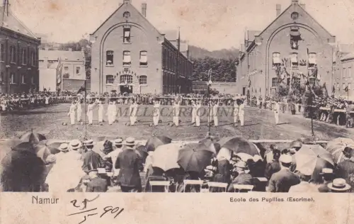 BELGIEN - Namur - Ecole des Pupilles (Fechten) 1901