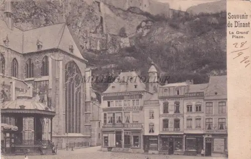 BELGIEN - Souvenir de Dinant - La Grand Place 1901