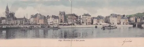 BELGIEN - Lüttich - Panorama de la Rive Gauche 1905