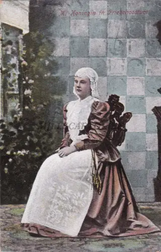 NIEDERLANDE - H. M. Königin in Frieschkostum