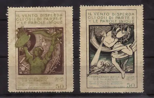 BRIEFSCHLIESSER E. ANICHINI UB FLORENZ ANTIBOLSCHEWISMUS m