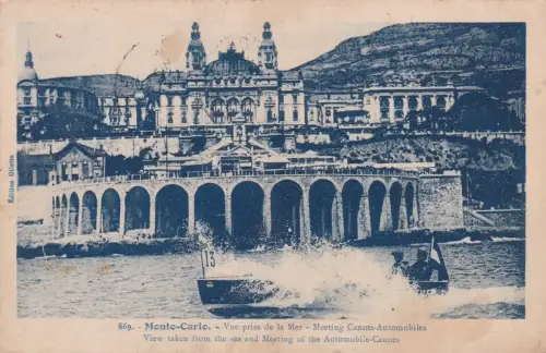 * MONACO - Monte Carlo - Meerblick - Meeting Canots-Automobilies 1930