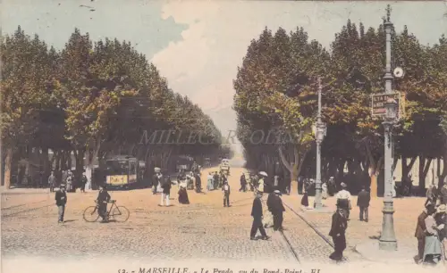 FRANKREICH - Marseille - Le Prado, vom Rond Point aus gesehen