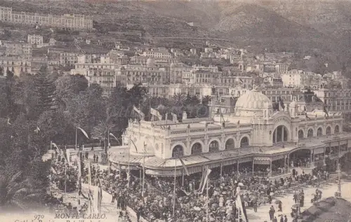 MONACO - Monte Carlo - Café de Paris - Bataille de Fleurs 1904