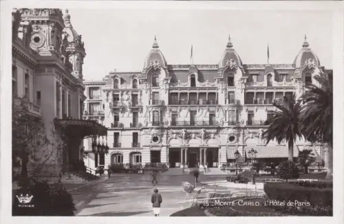 MONACO - Monte Carlo - L'Hotel de Paris - Foto Postkarte