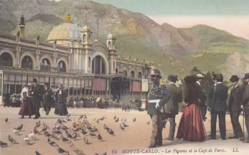 MONACO - Monte Carlo - Les Pigeons et le Café de Paris