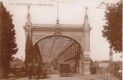 FRANKREICH - Strassburg - Le Pont de Kehl - Real Photo C.A.P.