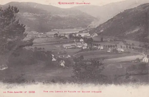 FRANKREICH - Giromagny - Blick auf Lepuix und das Tal des elsässischen Ballons