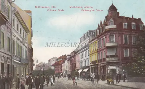 FRANKREICH - Mulhouse - Fauburg de Colmar 1918