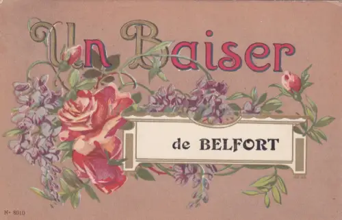 FRANKREICH - Un Baiser de Belfort - Blumenillustration 1921